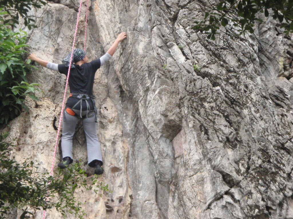rock climbing top rope